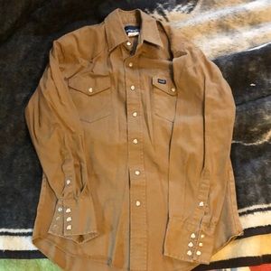 Wrangler pear snap work shirt